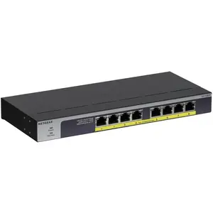 Comparateur de prix : Switch réseau Netgear GS108PP Gigabit Ethernet 8 ports Gigabit Noir