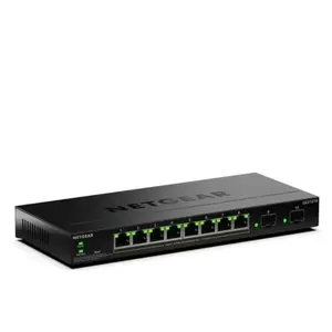 Netgear 8-PORT 1G POE+ SMART SWITCH (8 ports), Switch réseau, Noir