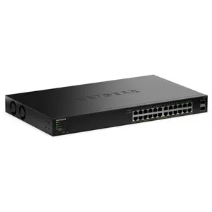 Netgear 24-PORT 1G POE+ SMART SWITCH (24 ports), Switch réseau, Noir pas cher