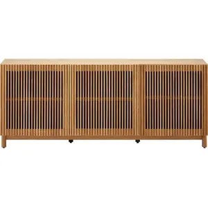 Comparateur de prix : Homifab - Buffet 3 portes bois/frêne 160 cm - Umea