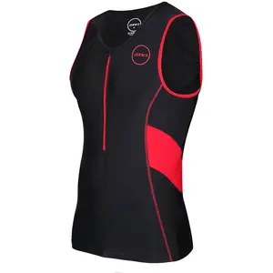 Comparateur de prix : ZONE3 Femme Homme Activate Tri Top, Noir/Rouge, XS