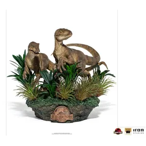Iron Studios Jurassic Park - Just The Two Raptors Deluxe Statue 1/10