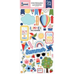 Echo Park Paper co. My Favorite Summer Chipboard Accents pas cher