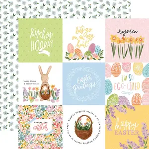 Echo Park Paper co. My Favorite Easter Papier imprimé 4x4 Journaling CardsVendu parscrapmalin