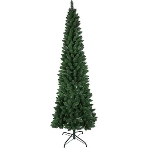 Megashopitalia Arbre de Noël Slim pin vert 210 cm super épais réaliste ouverture parapluie 58 cm diamètre (vert) pas cher