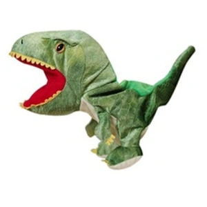Peluche Dinosaure 35 cm Pour Enfants Jouet Marionnette À Main_Vert pas cher