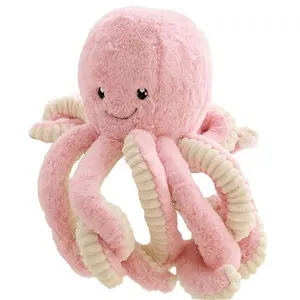 peluche mignon poulpe animaux marins 18cm-Rose pas cher