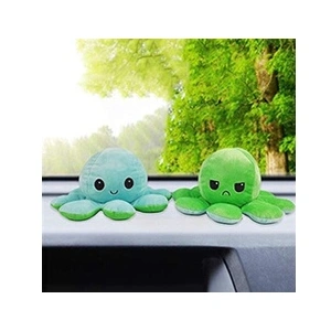 peluche de Poulpe Réversible Doux 19cm E -Bleu et vert pas cher