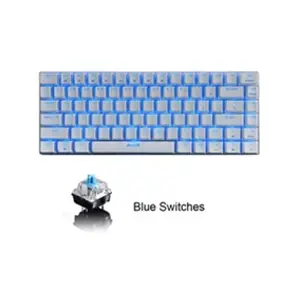 Ak33 Clavier Mécanique Bleu Noir Interrupteur 82 Touches Pour Le Jeu B... pas cher