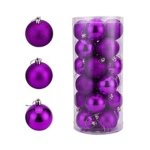 Décorations De Boules De Noël Ornement Suspendu 24Pcs + Père Noël 6Pc ... pas cher