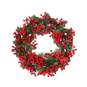 Couronne De Baies Décoration De Noel Multicolore K1 pas cher