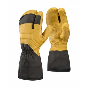 Gants Black Diamond Guide Finger GORE-TEX marron clair noir - L pas cher