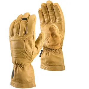 Black Diamond - Gants en cuir - Kingpin Gloves Beeswax en Cuir - Taille S - Jaune pas cher