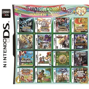 208 en 1 Pokemon Mario Album carte de jeu vidéo cartouche Console cart...Vendu parfnac
