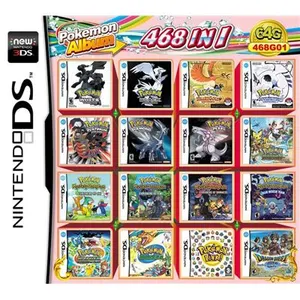 468 en 1 Pokemon Mario Album carte de jeu vidéo cartouche Console carte pour Nintendo DS 3DS 2DS NDS NDSL NDSI Nintendo 3DSVendu parfnac