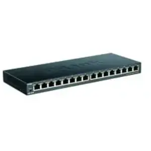D-Link DGS-1016S Non-géré Gigabit Ethernet (10/100/1000) Noir