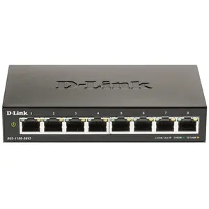 Comparateur de prix : D-Link DGS-1100-08V2 Géré L2 Gigabit Ethernet (10/100/1000) Noir