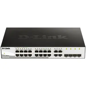 D-Link DGS-1210-16 Géré L2 Gigabit Ethernet (10/100/1000) Noir