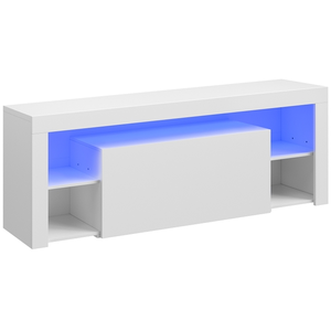INRE Meuble tv led 140 cm havenlyhome - meuble tv en bois avec 1 tiroi... pas cher