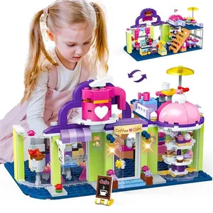 Ensemble de construction de magasin de gâteaux et de café - HOGOKIDS -... pas cher