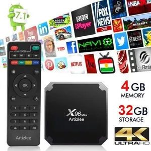 Comparateur de prix : TV Box, 4Go 32Go - ARTIZLEE® Smart Box TV X96 Max Décodeur Multimédia ...