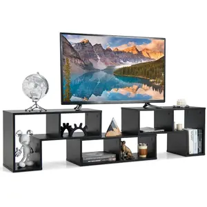 CostwayMeuble TV 3 Pièces 134-180x30x43cm Combination Libre pour Télév... pas cher