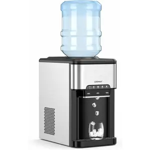 Comparateur de prix : COSTWAY Machine à Glaçons avec Fontaine d'Eau Froide/Chaude 3 en 1 20k...