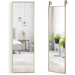COSTWAY Miroir Mural-Miroir à Suspendre sur Porte, 120 x 37 CM, Miroir... pas cher