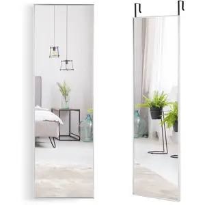 Miroir Mural à Suspendre sur Porte - COSTWAY - 120 x 37 CM - Alliage d... pas cher