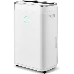 GOPLUS Déshumidificateur 25L/JourDéshumidificateu électrique avec Réservoir dEau 65 LMinuterie 24H&2 Vitesse du Vent