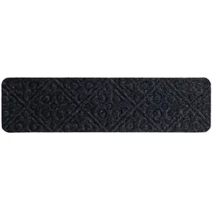 GOPLUS Lot de 15 marchettes d escalier antidérapantes noir 76 x 20 cm pas cher