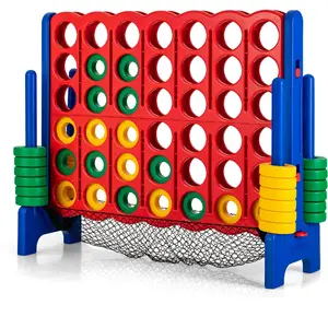 Costway Jeux Puissance 4 Géant 4-À-La-Suite Pour Enfant Avec Filet Pou...