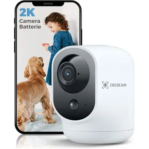 COCOCAM 2K Camera Surveillance WiFi Batterie 5200mAh, sans Fil pour Su... pas cher