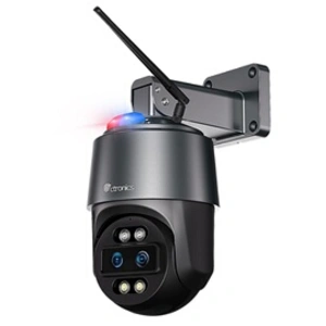 Ctronics 4K Caméra de Surveillance Extérieure - Zoom Hybride 10X, Doub... pas cher