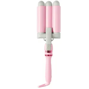 Comparateur de prix : Mermade Pro Waver 32 mm boucleur triple pour cheveux Pink 1 pcs