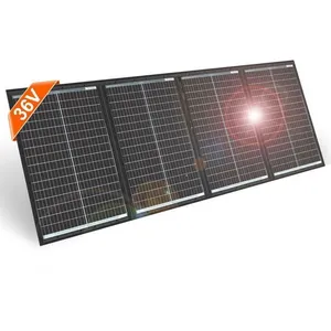 DOKIO Panneau Solaire Portable Pliable 200W 36V Monocristallin avec ré...Vendu parcdiscount