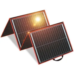DOKIO 160W Kit Panneau solaire pliable portable monocristallin avec 2 ...Vendu parcdiscount