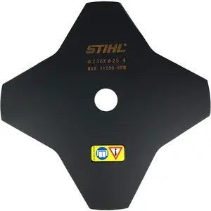 Comparateur de prix : Stihl 4001 713 3801 Lame en métal 4 dents 230 mm (Import Grande Bretagne), Noir
