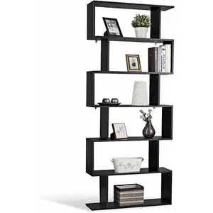 Comparateur de prix : COSTWAY Bibliothèque Étagère pour Livres Meuble Rangement de 6 Niveaux...
