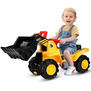 Comparateur de prix : COSTWAY Tracteur pour Enfant Jouet Pelle avec 4 Boutons Sonores , avec...