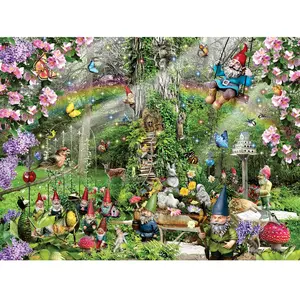 Lori Schory - Gnomes Playground 300 Pièces SunsOut pas cher