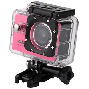 Caméra Sport Télécommande Etanche 4K Wifi 1080P -Rose Vif pas cher