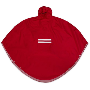 The people's poncho Poncho 3.0, Rouge, Unique Mixte pas cher