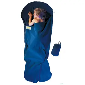 Cocoon - KidBag Fleece - Drap de sac de couchage taille 180 x 76/65 cm, bleu