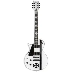 Ltd Guitars Signature James Hetfield Ironcross Snow White LhVendu parbax-music