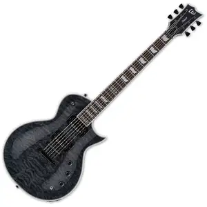 ESP LTD Deluxe EC-1000 Piezo QM See Thru BlackVendu parbax-music