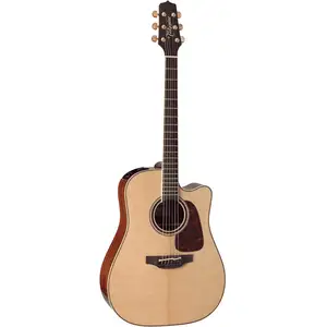 Takamine P4DC naturel, guitare folk él.-acoustique dreadnought (pan co...