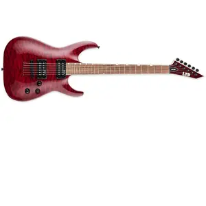 Ltd MH200QMNT-STBC - Guitare électrique - ST - Rouge sombre