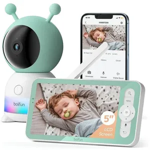 2K 5" Babyphone Camera avec Application Telephone, Rotation à 360° Vei...Vendu parcdiscount