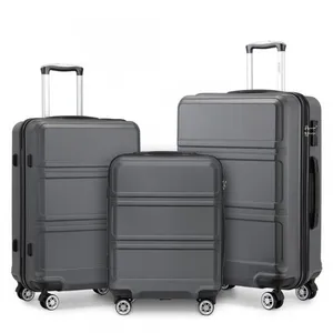 KONO Set de 3 Valises de Voyage (51/65/75cm) Rigide ABS Bagage Trolley Cabi... pas cher